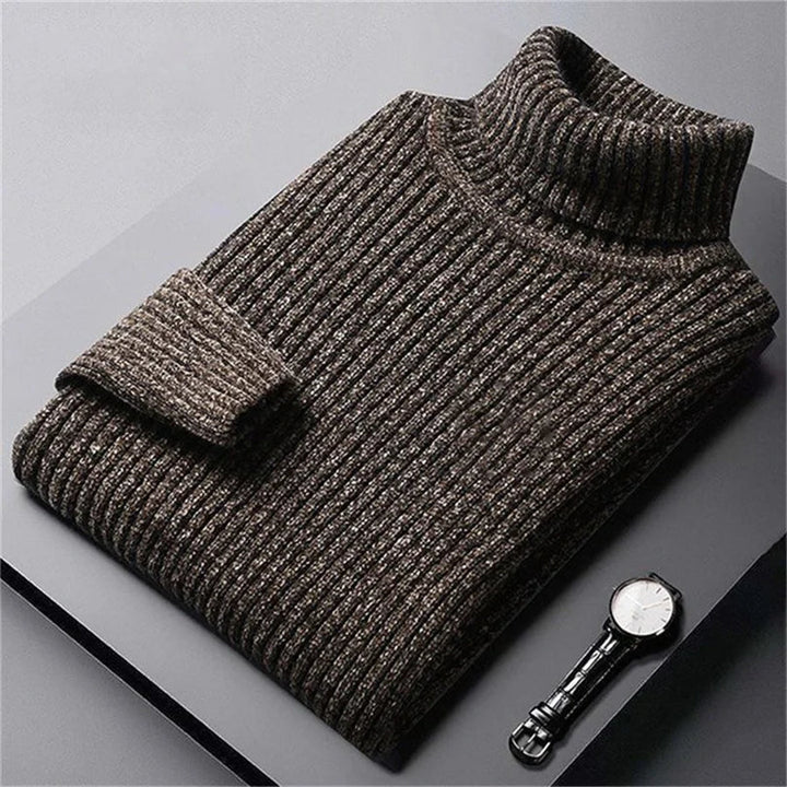 Maglione Dolcevita Uomo in Maglia Calda