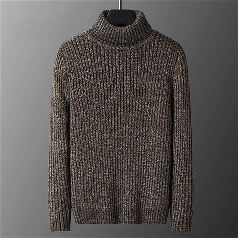 Maglione Dolcevita Uomo in Maglia Calda