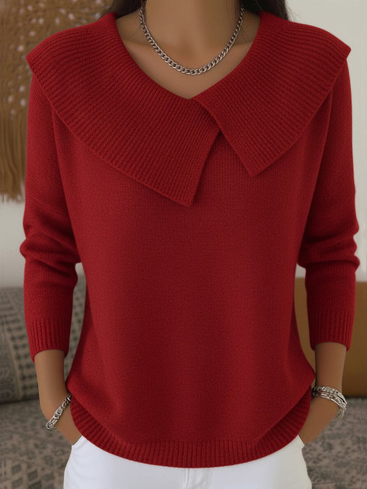 Maglione Caldo con Colletto Morbido Donna